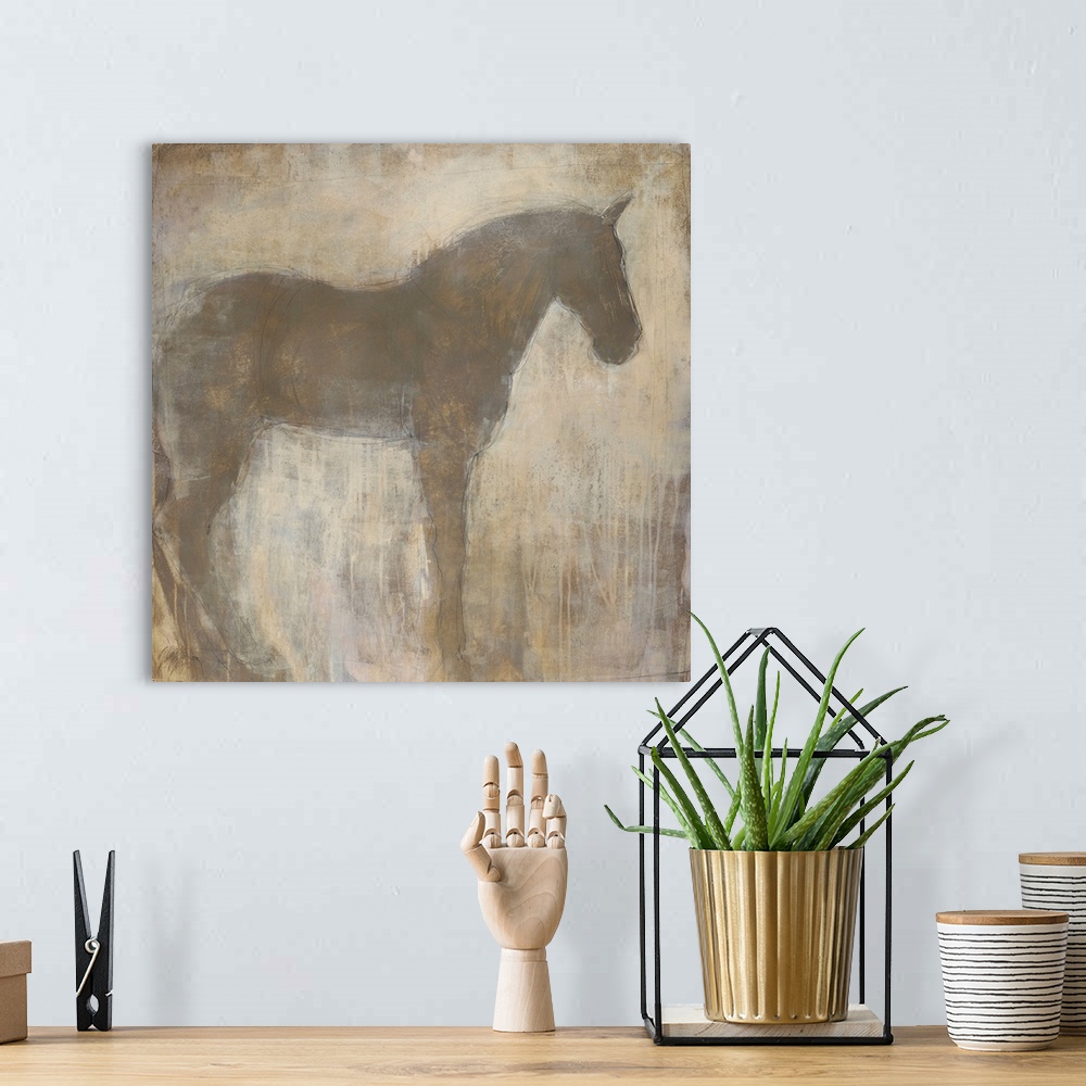 A bohemian room featuring Equine Imprint 1