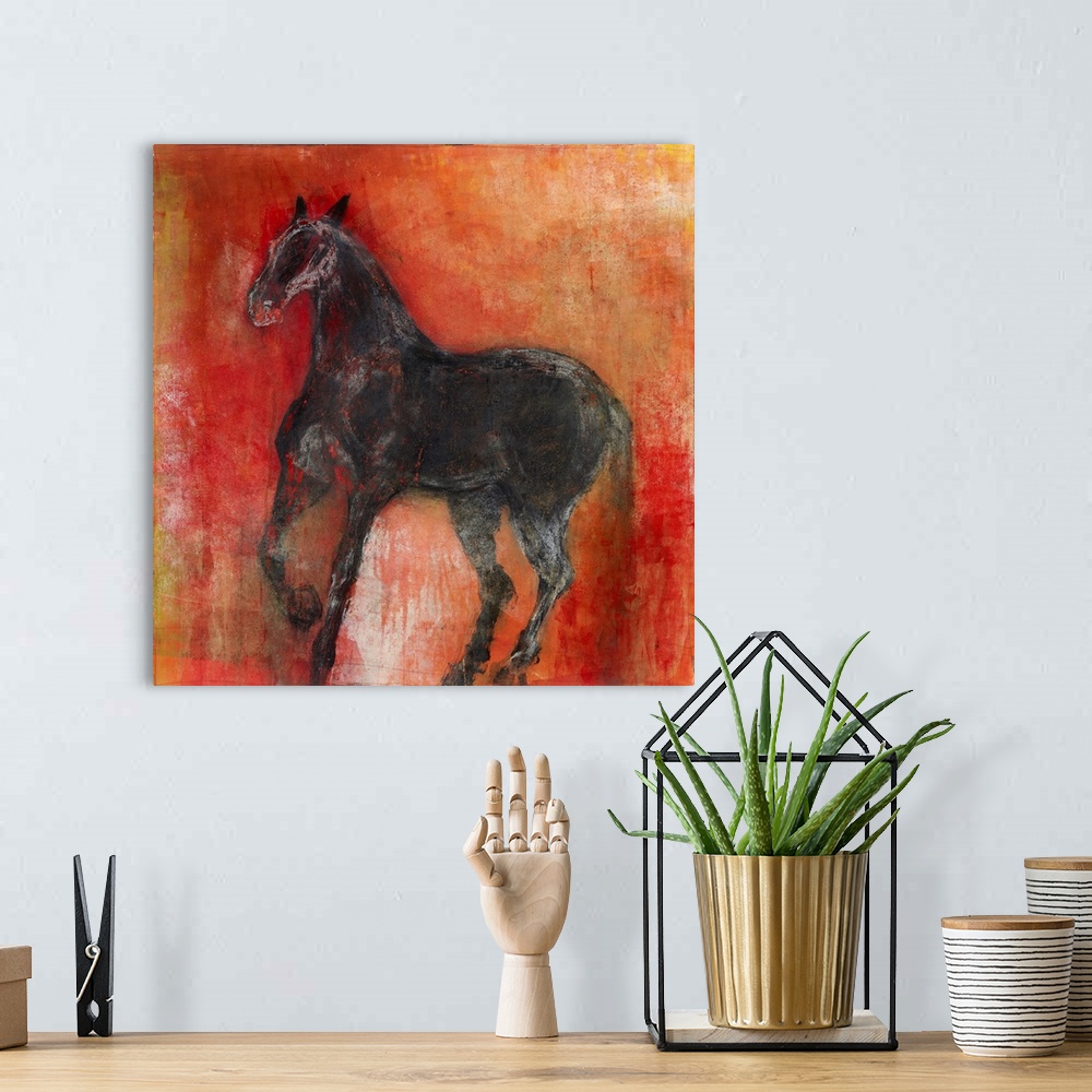 A bohemian room featuring Equine Rouge 1