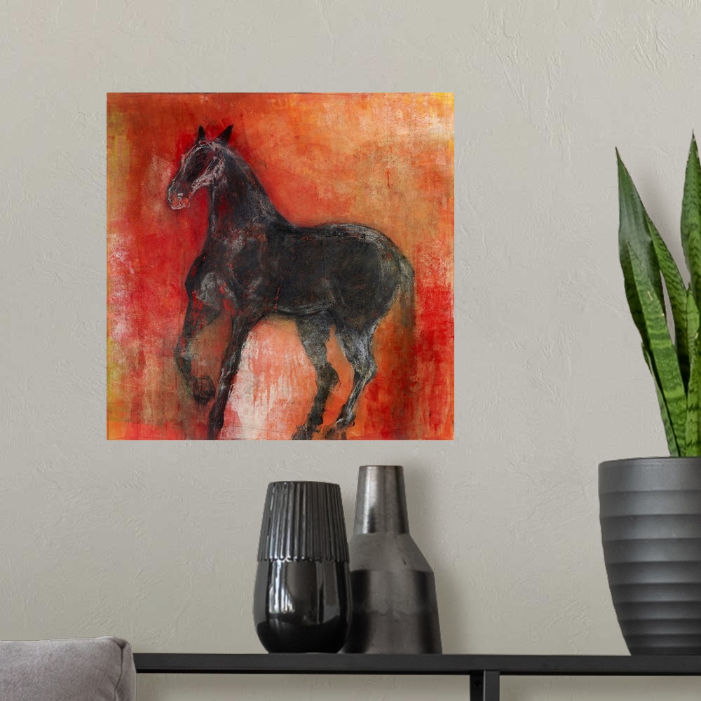 A modern room featuring Equine Rouge 1