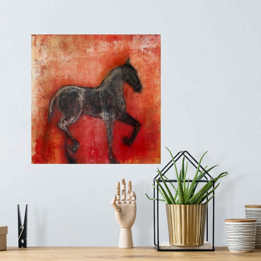 A bohemian room featuring Equine Rouge 2