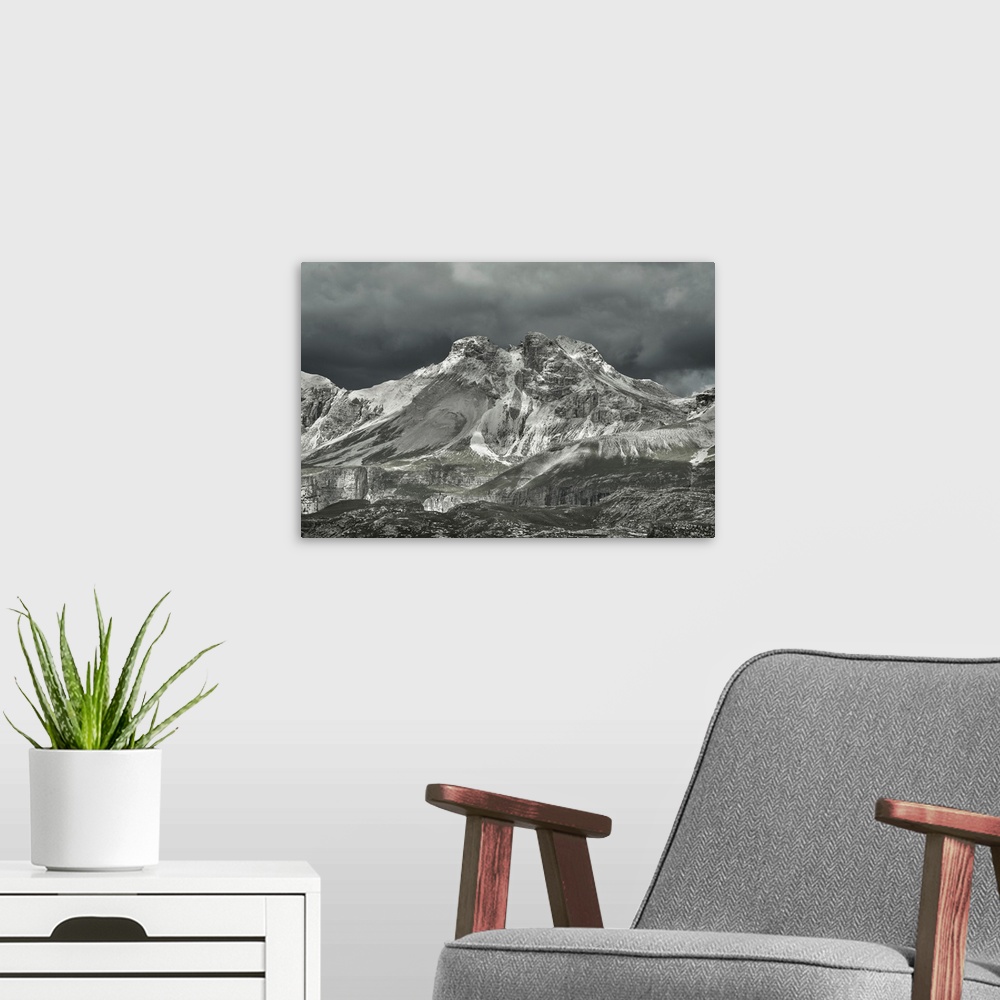 A modern room featuring Europe Mountain 1