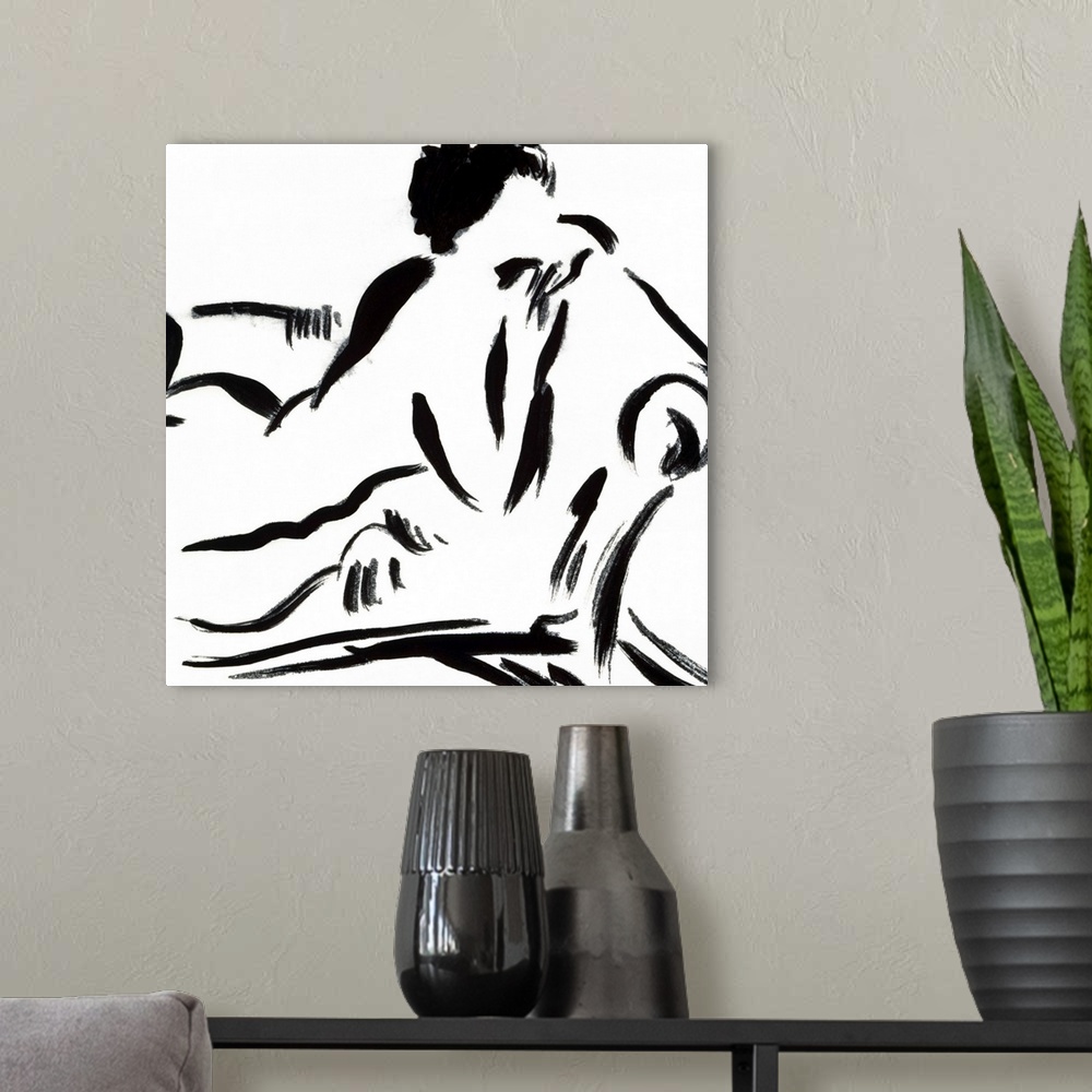 A modern room featuring Figure Study 4