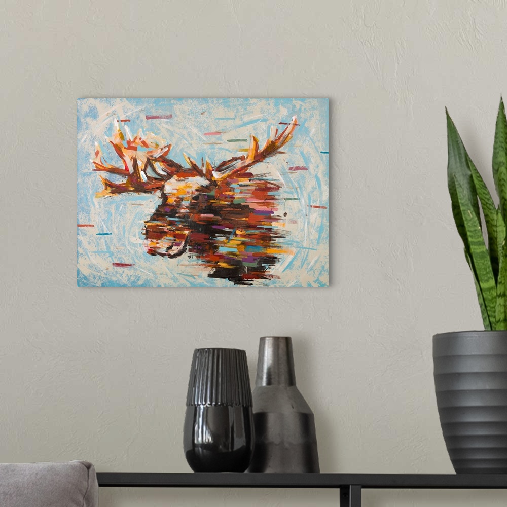A modern room featuring Fractal Moose