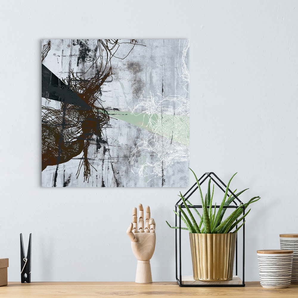 A bohemian room featuring Frayed Abstract 2
