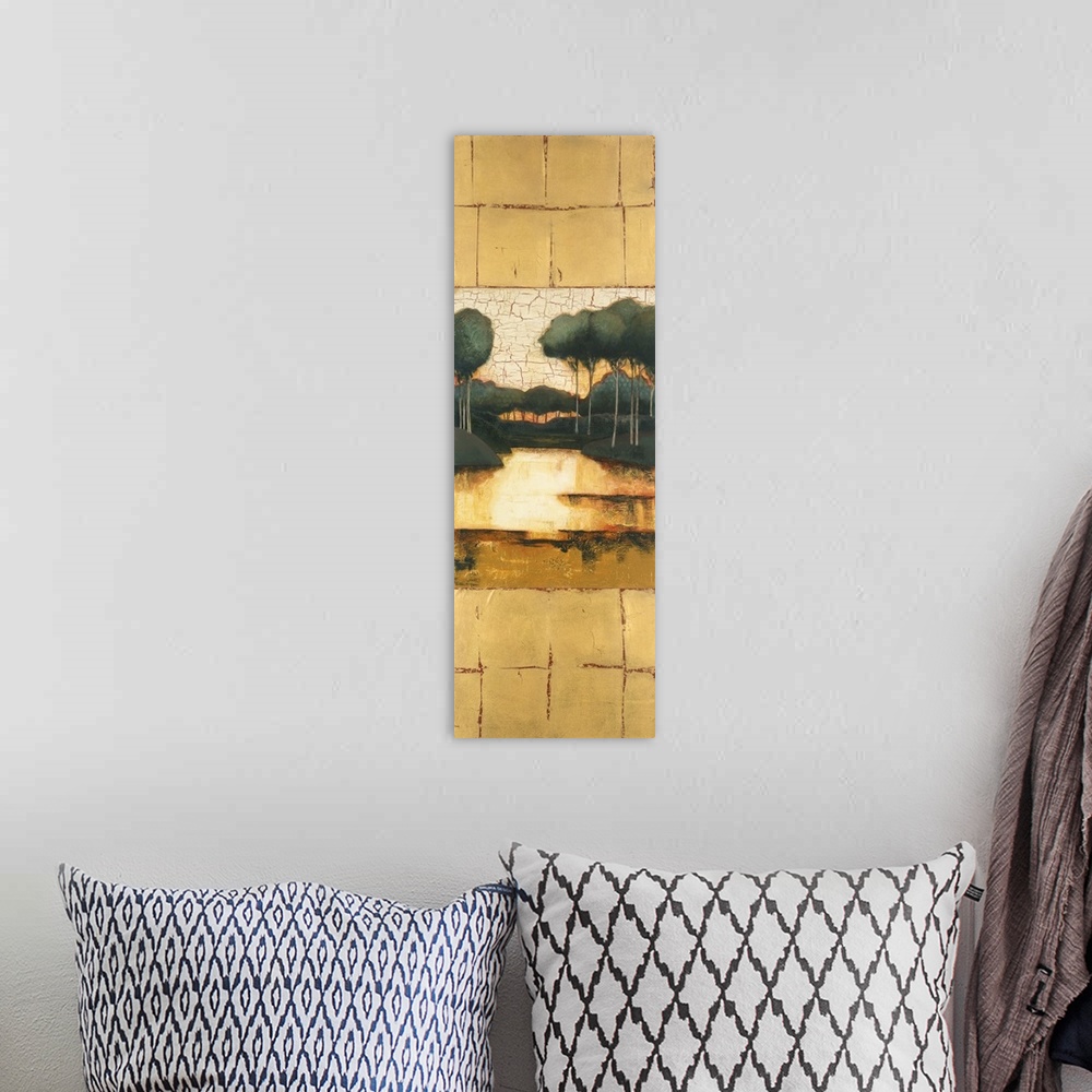 A bohemian room featuring Golden Reflections 2