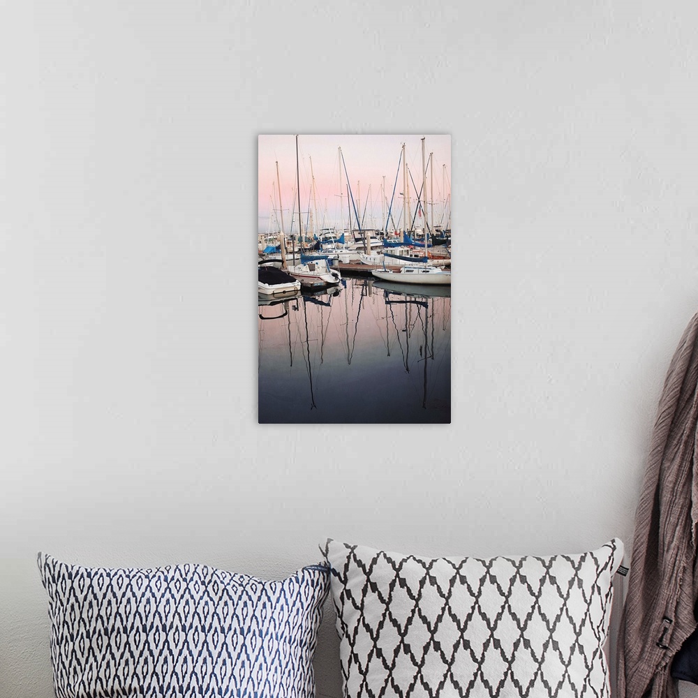 A bohemian room featuring Harbor at Dusk