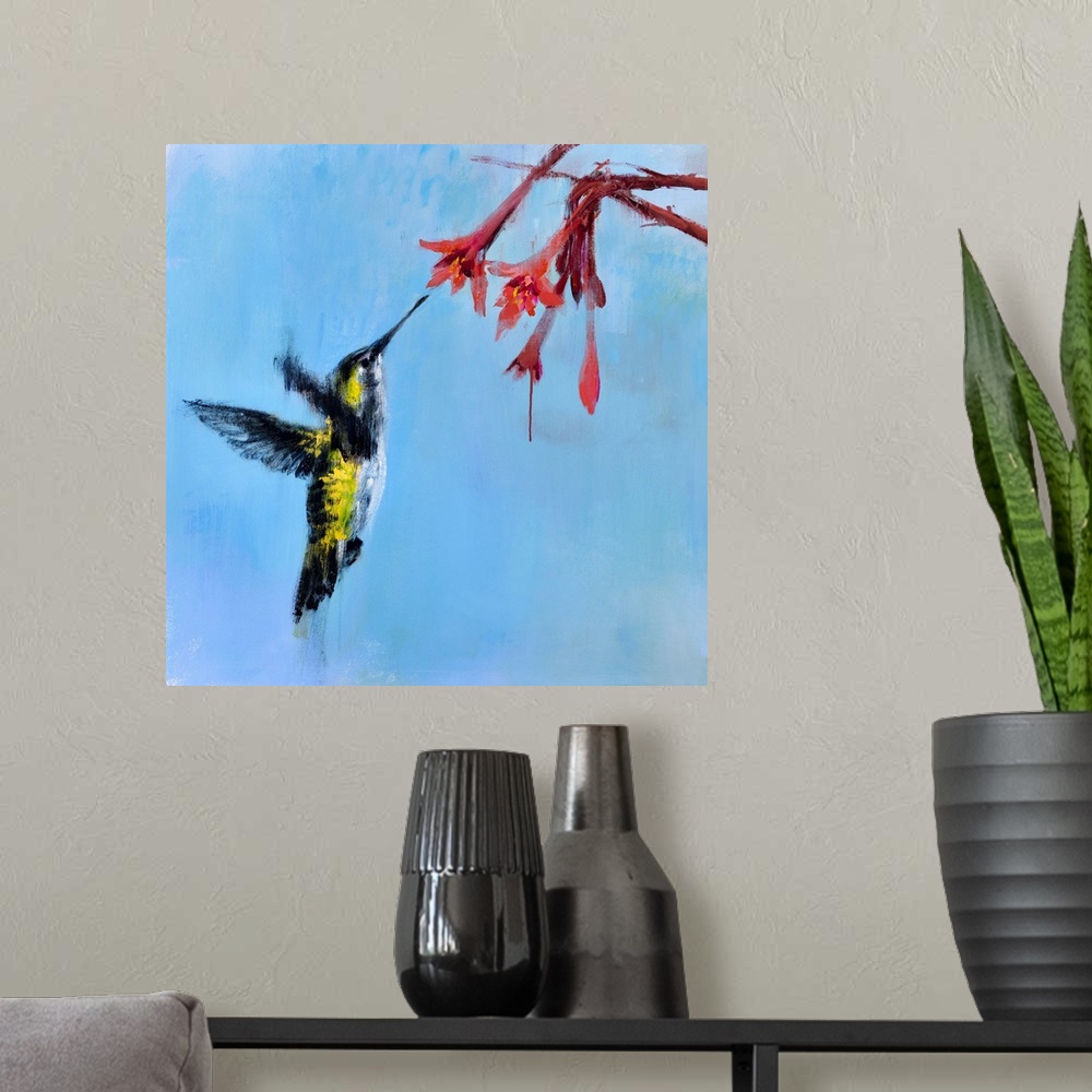 A modern room featuring Hummingbird 2