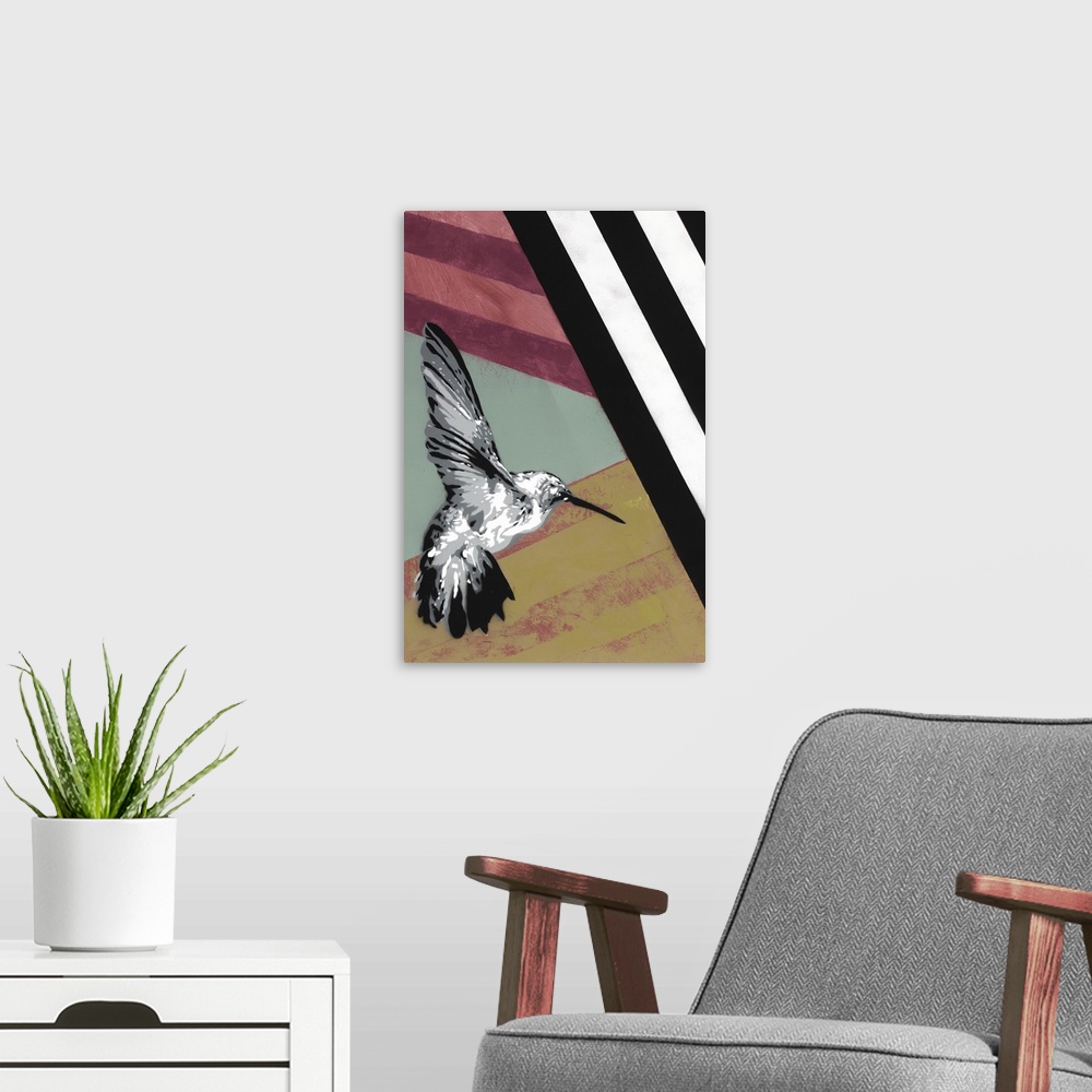 A modern room featuring Hummingbird - Recolor