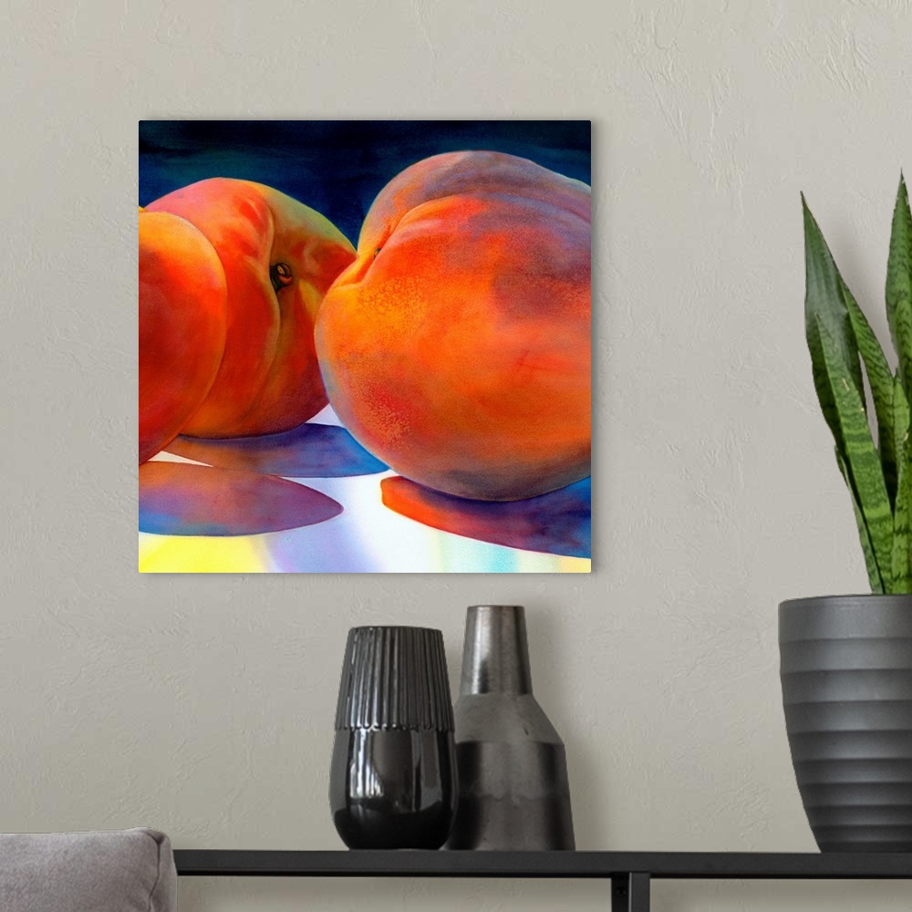 A modern room featuring Just Peachy
