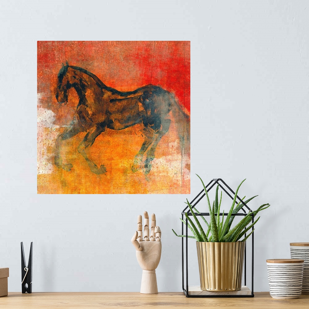 A bohemian room featuring Le Cheval II
