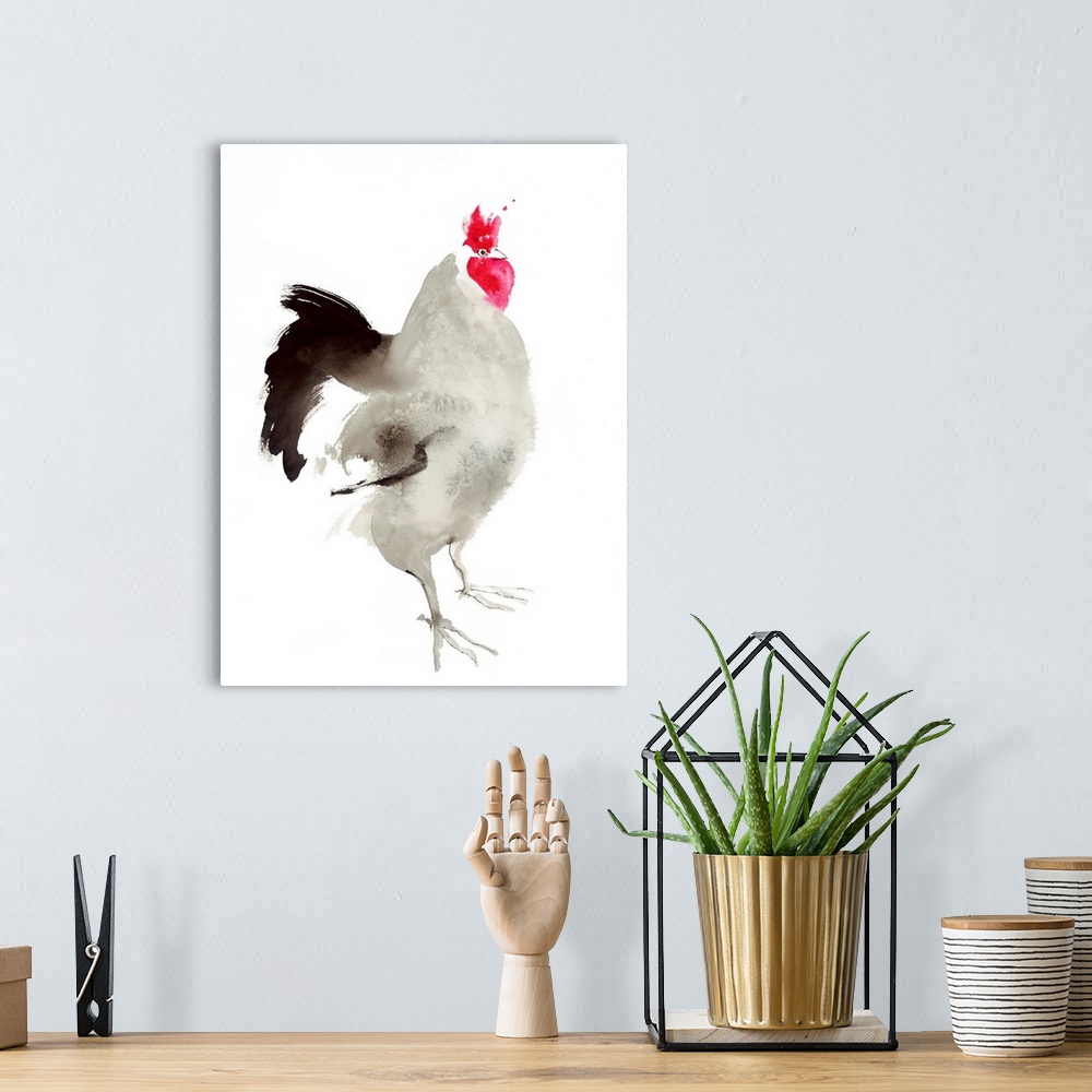 A bohemian room featuring Little Red Rooster 3
