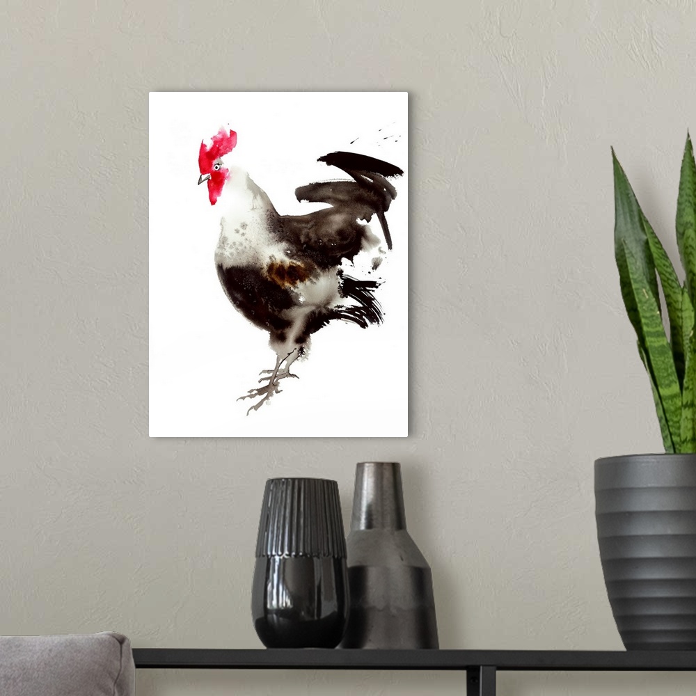 A modern room featuring Little Red Rooster 4