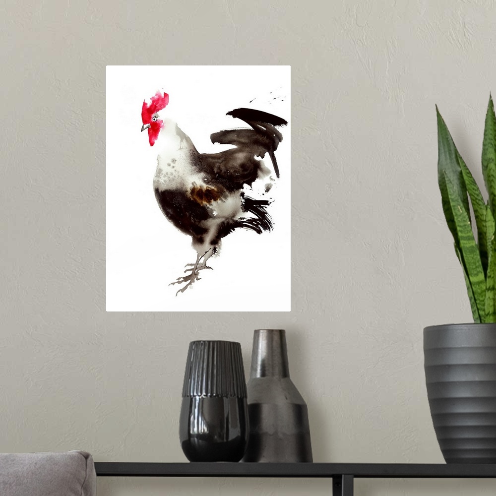 A modern room featuring Little Red Rooster 4