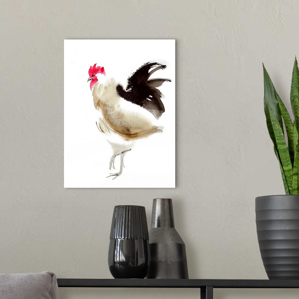 A modern room featuring Little Red Rooster 5