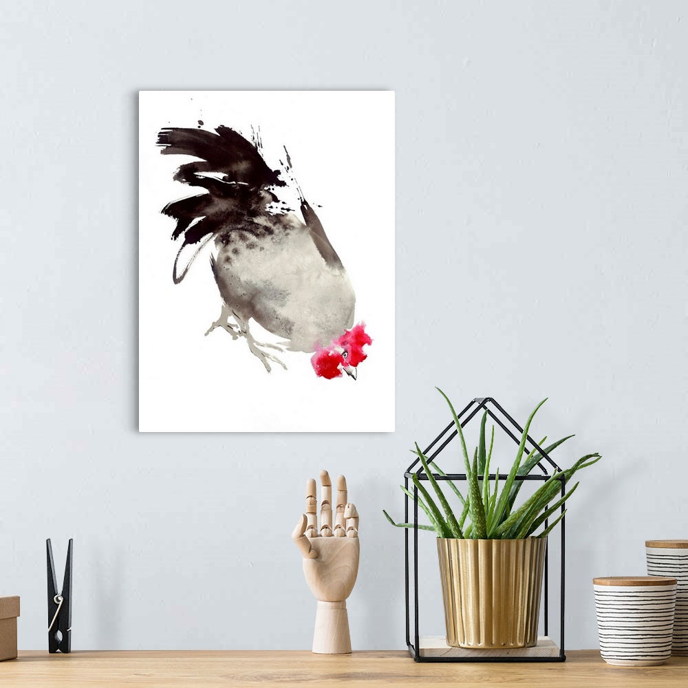 A bohemian room featuring Little Red Rooster 6