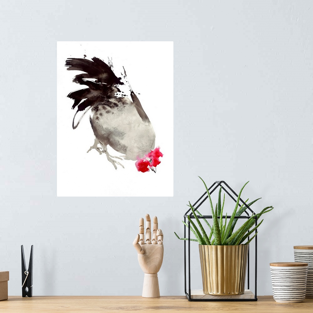 A bohemian room featuring Little Red Rooster 6