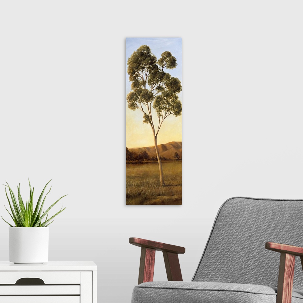A modern room featuring Lonely Eucalyptus I