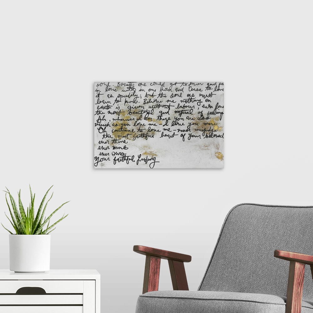 A modern room featuring Love Letters 2