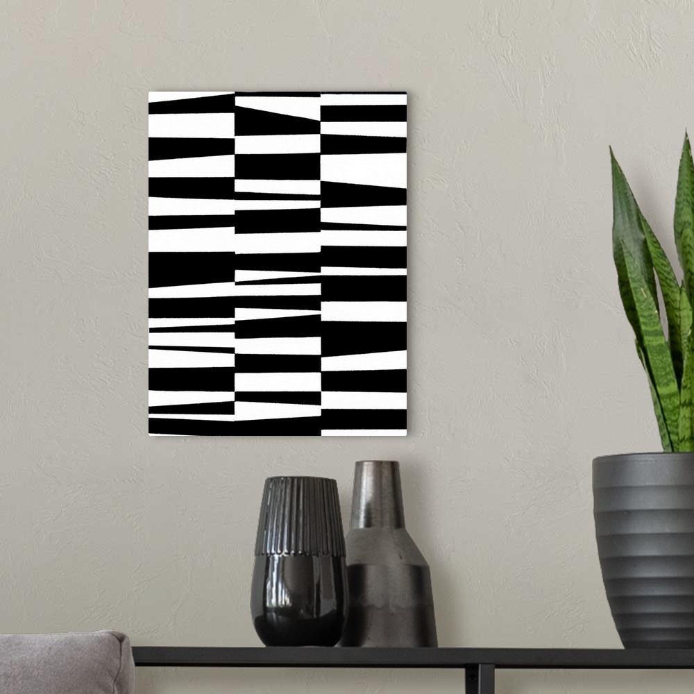 A modern room featuring Monochrome Patterns 7