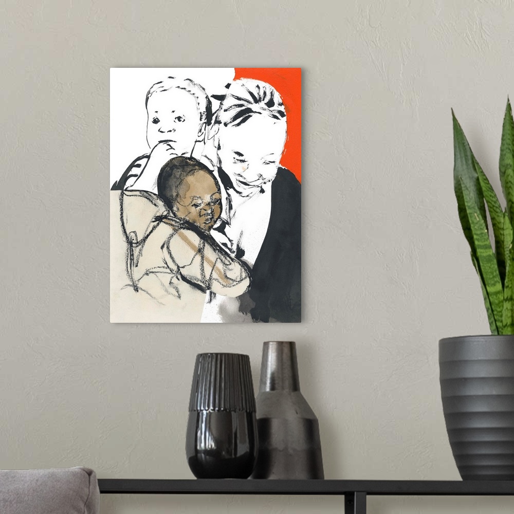 A modern room featuring Mother N Child 2