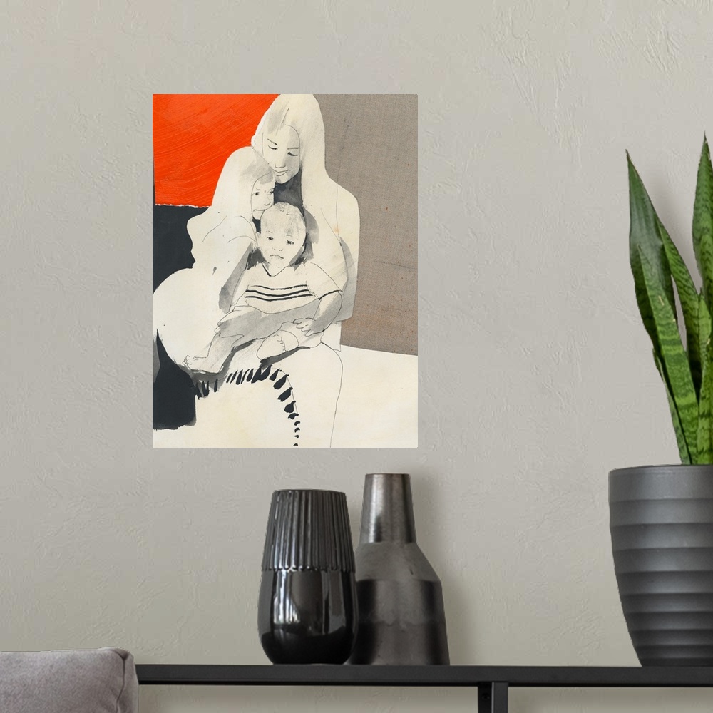 A modern room featuring Mother N Child 6