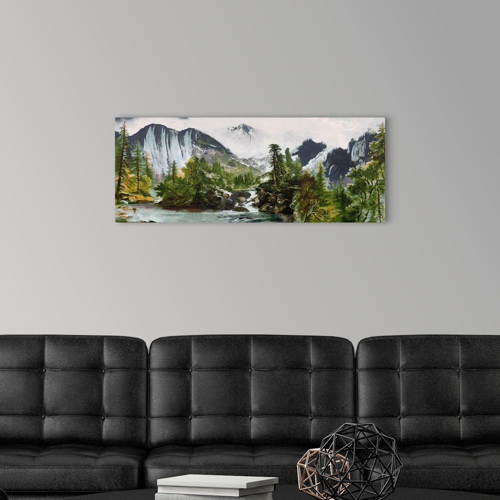 A modern room featuring Mountain Splendor