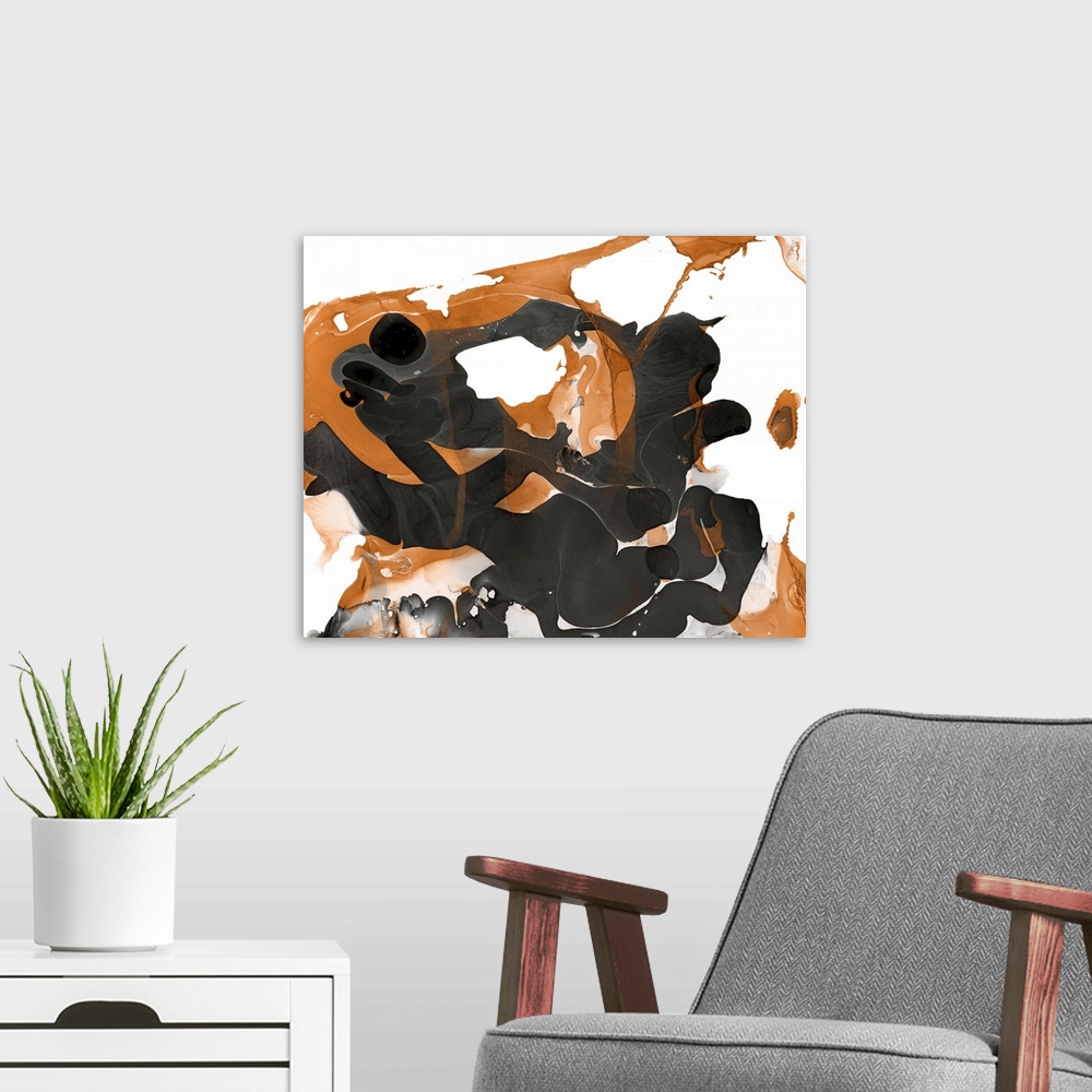 A modern room featuring Nail Polish Abstract H - Recolor