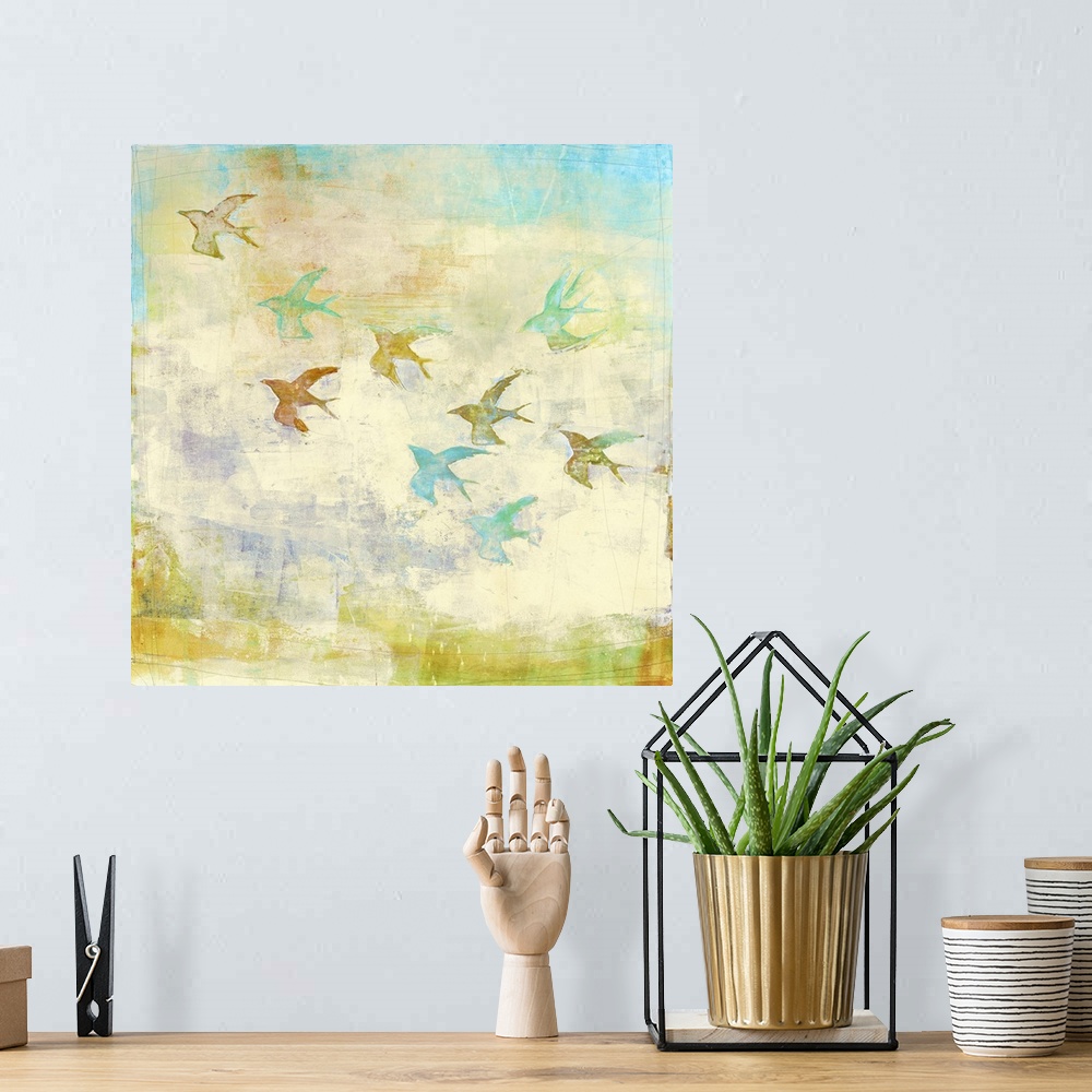 A bohemian room featuring Oiseaux I