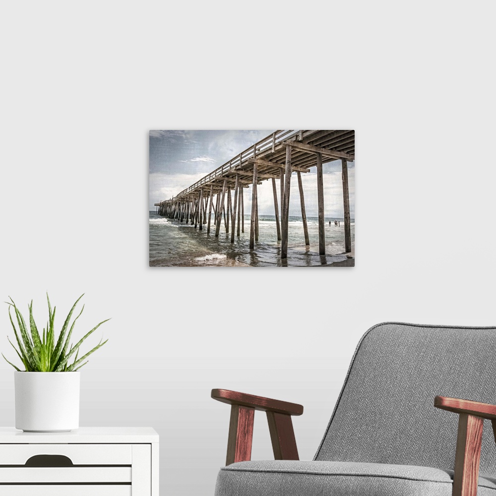A modern room featuring Old Wooden Pier