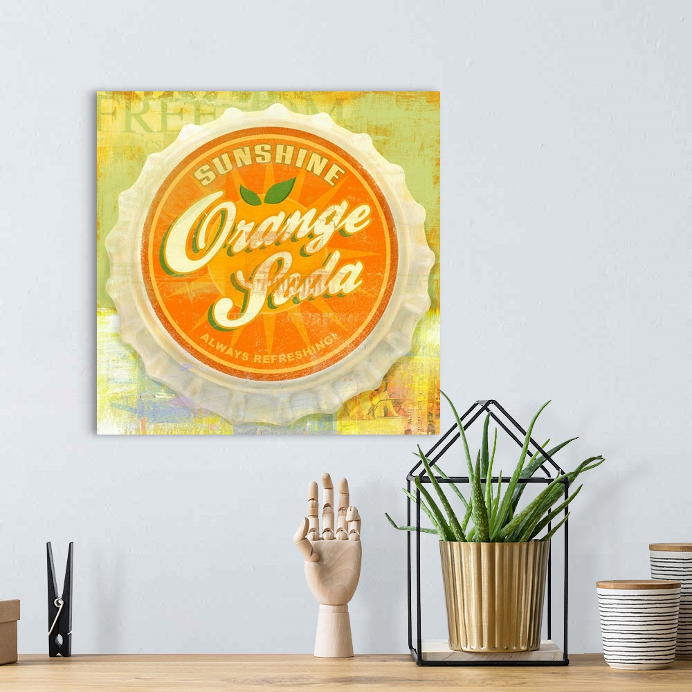 A bohemian room featuring Orange
