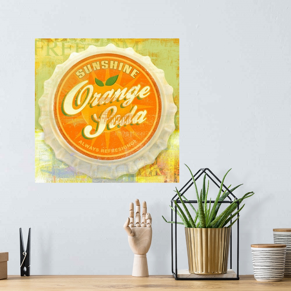 A bohemian room featuring Orange