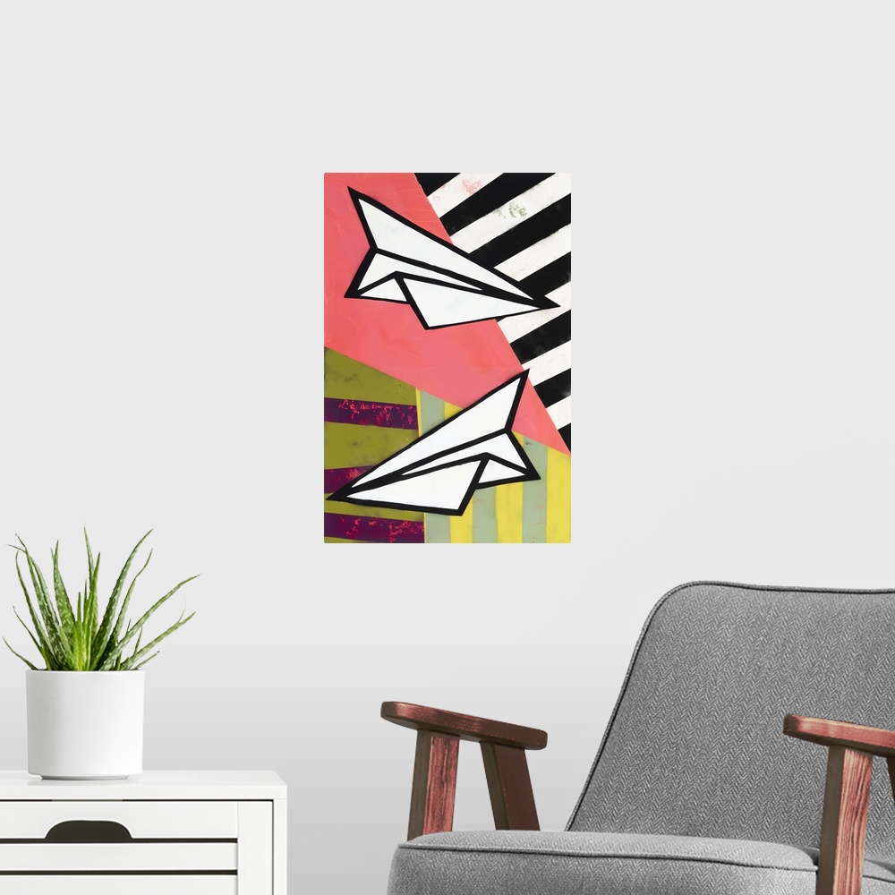 A modern room featuring Paper Planes
