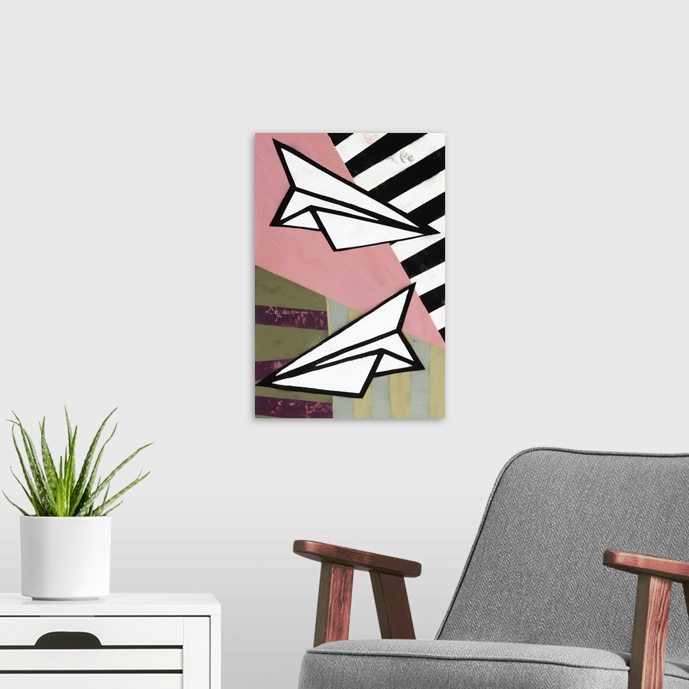 A modern room featuring Paper Planes - Recolor