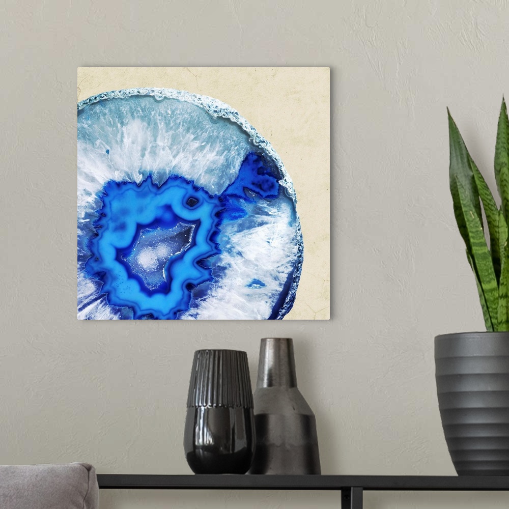 A modern room featuring Phthalo Blue Agate II