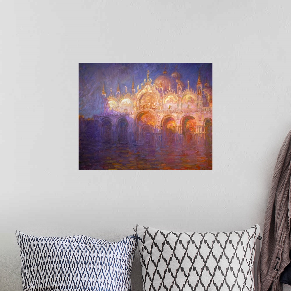 A bohemian room featuring Piazza San Marco