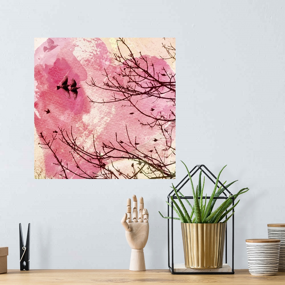 A bohemian room featuring Pink Flight