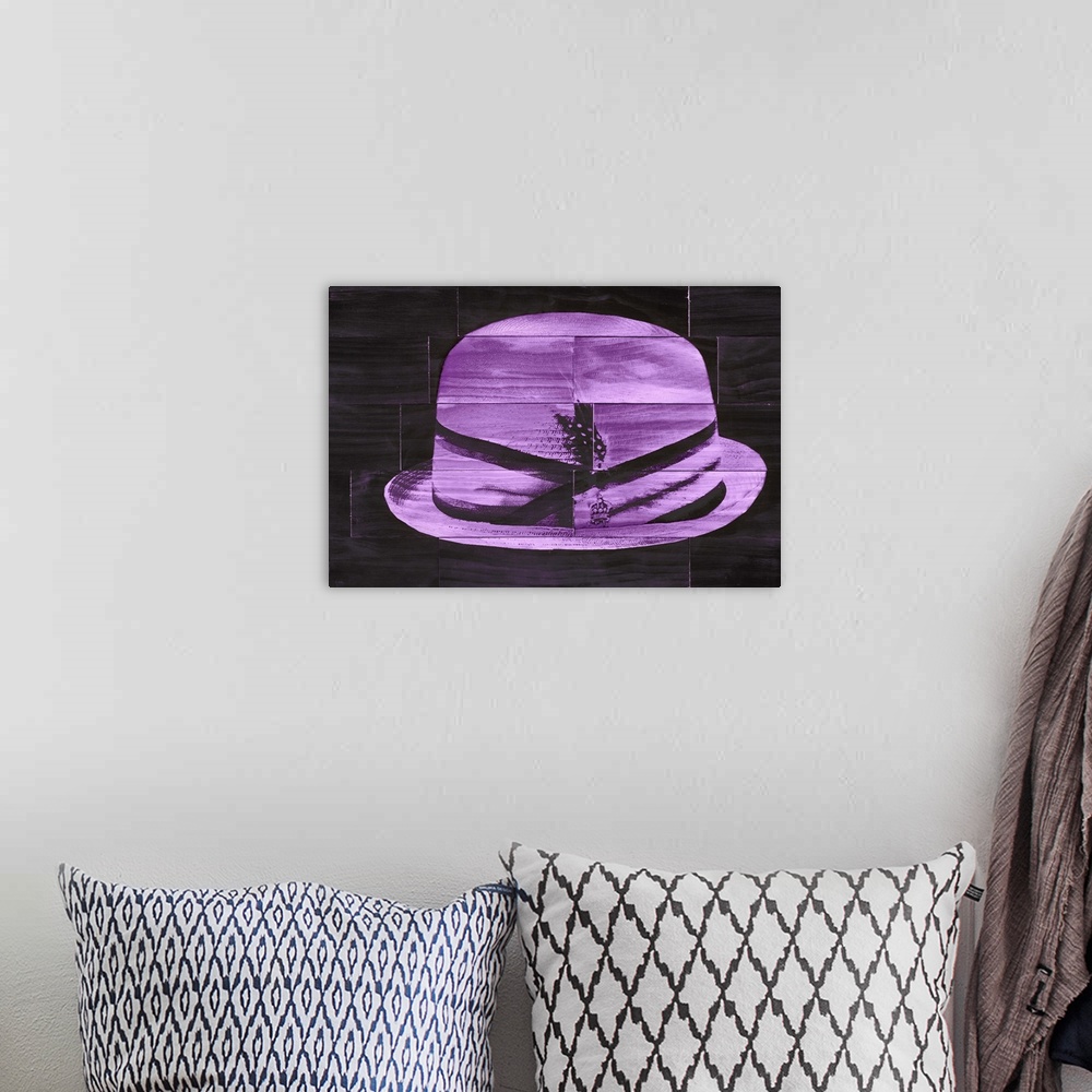 A bohemian room featuring Pork Pie - Purple