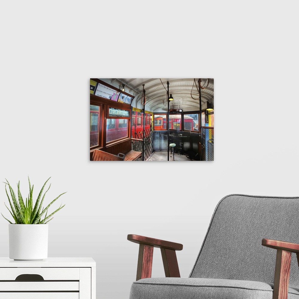A modern room featuring Portrero St. Trolley, San Francisco