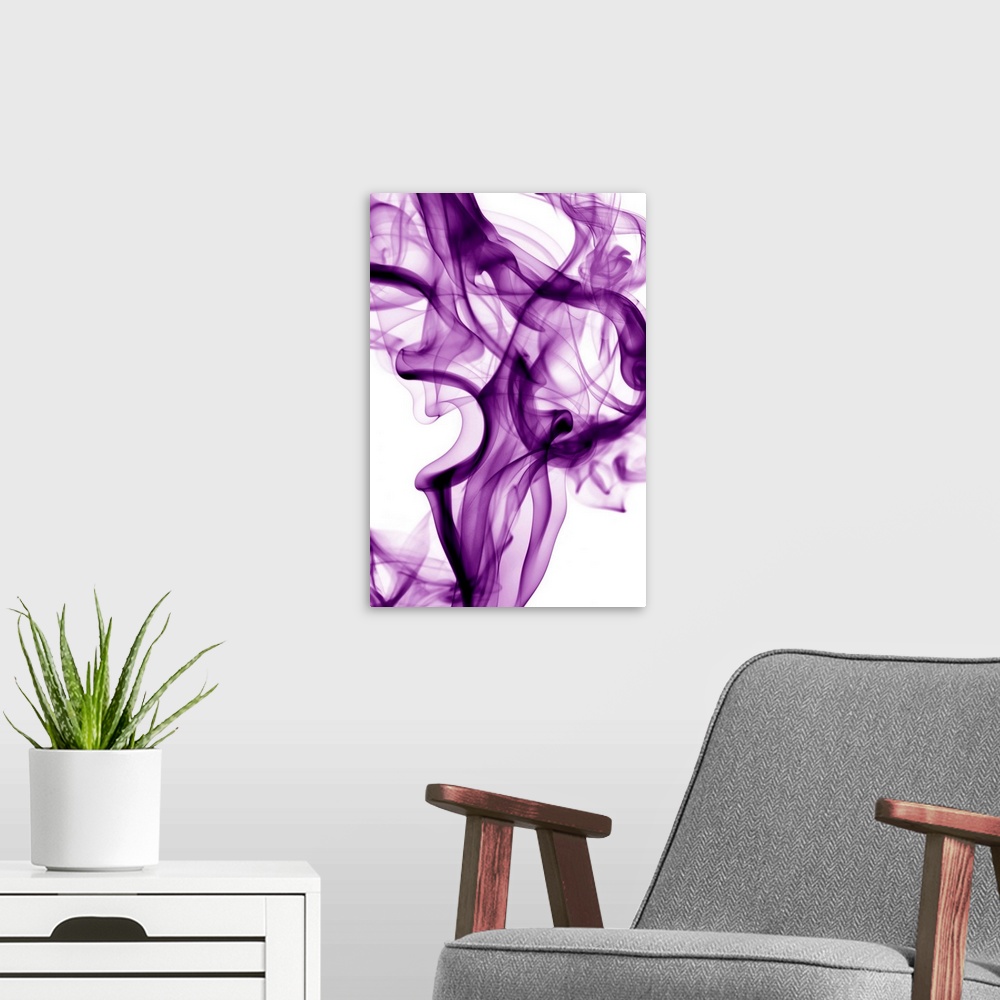 A modern room featuring Purple Smoke