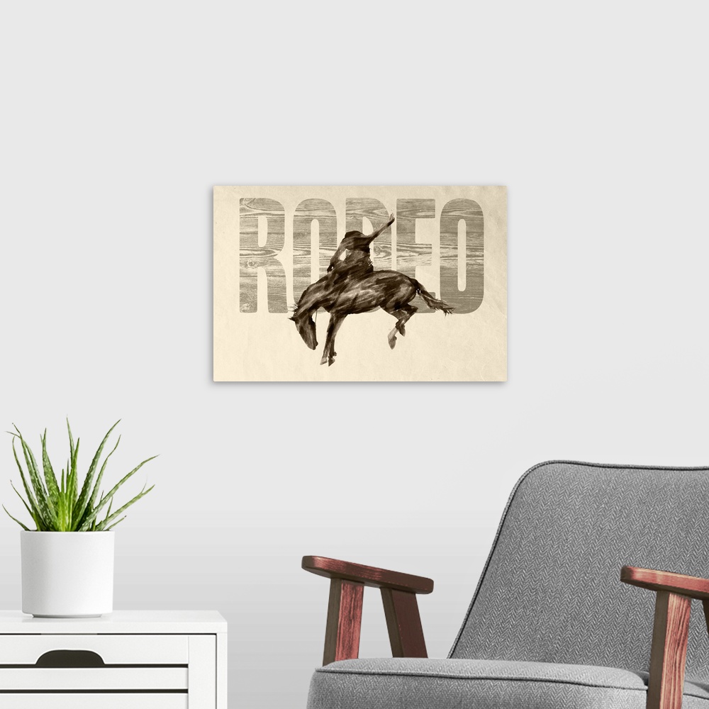 A modern room featuring Rodeo
