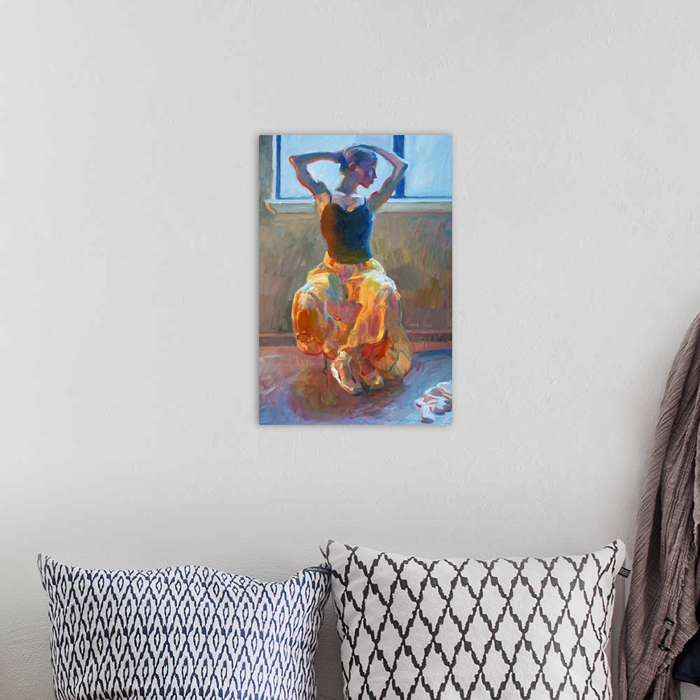 A bohemian room featuring Seated Dancer