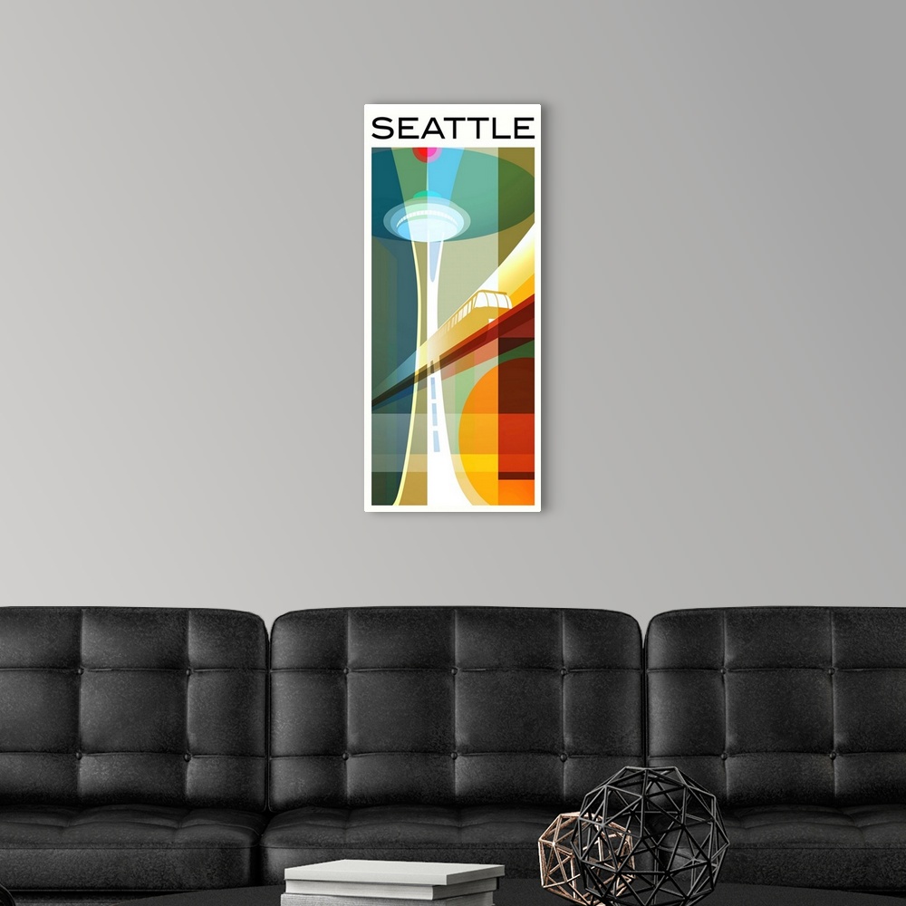 A modern room featuring Seattle