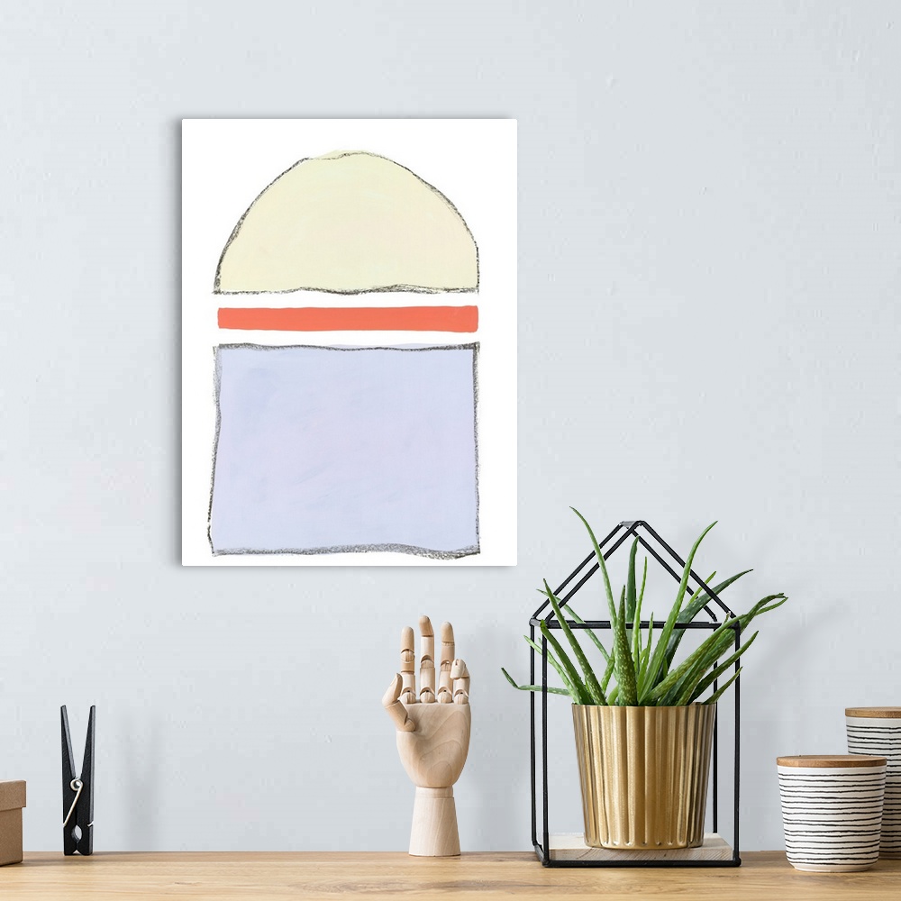 A bohemian room featuring Sherbert Abstract 3