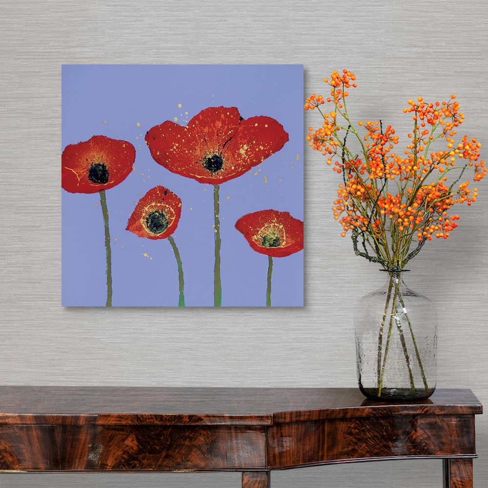 A traditional room featuring Sky Poppies II