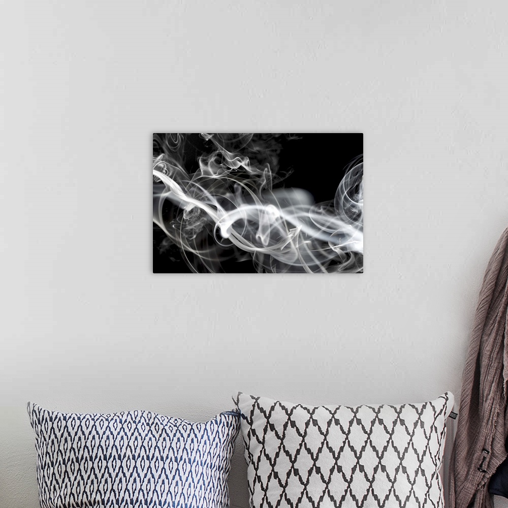 A bohemian room featuring Smoke