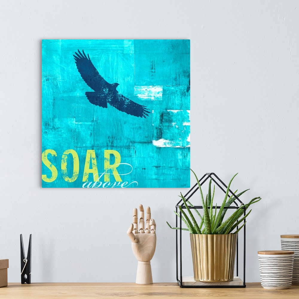 A bohemian room featuring Soar Above