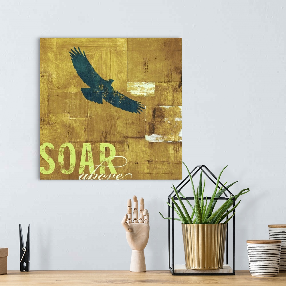 A bohemian room featuring Soar Above 2