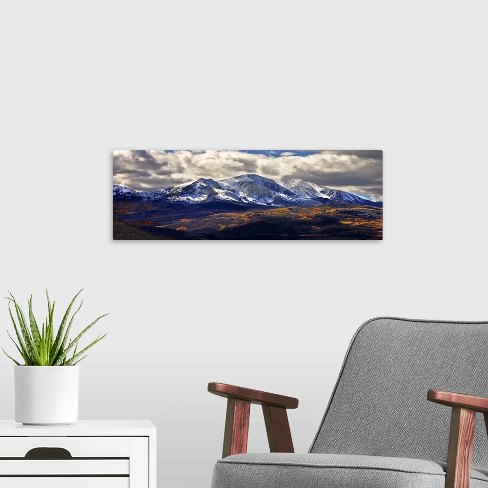 A modern room featuring Sopris Mountains