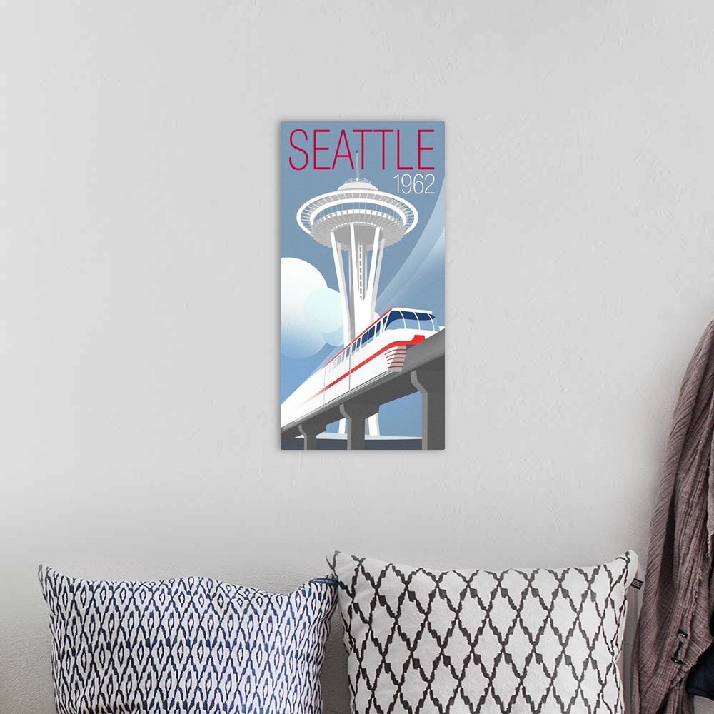 A bohemian room featuring Space Needle 3