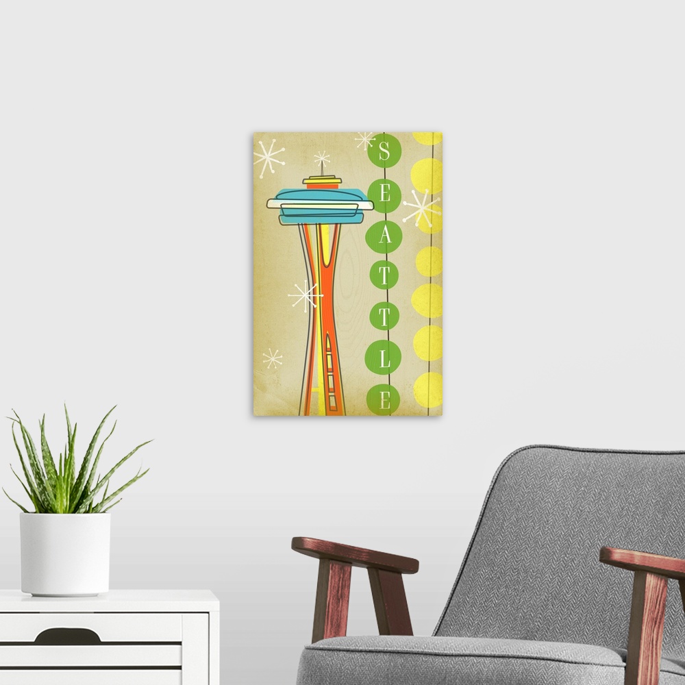 A modern room featuring Space Needle 4